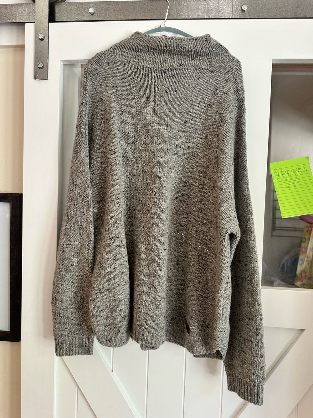 Sherpa Gray Speckled Knit Beanie